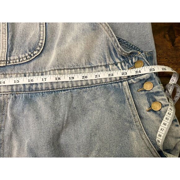 NWT Cider wide leg high rise denim overalls - Picture 6 of 7